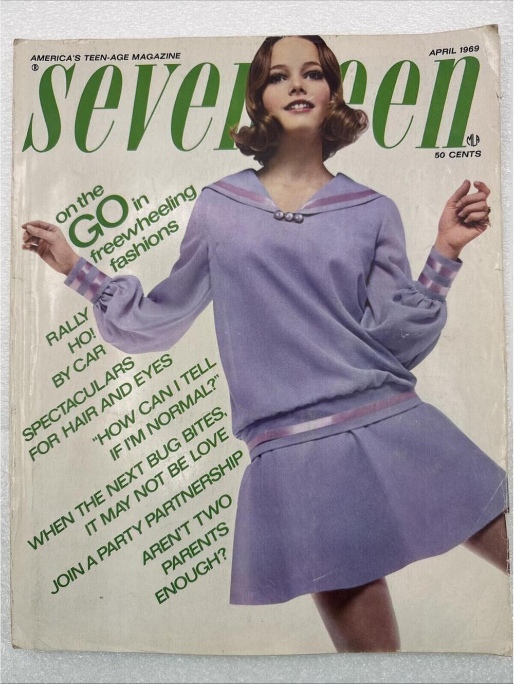 Vintage Seventeen Magazine ~ April 1969 ~ Lucy Angle Michael York Summer Fashion